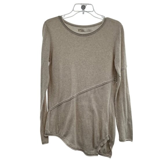 Prana Women's Asymmetric Hem Pullover Sweater Lightweight Cream Size Small - Picture 1 of 8